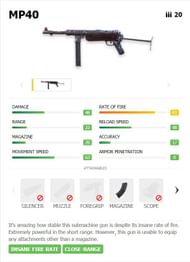 Free Fire में MP40